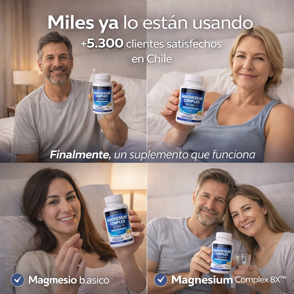 Magnesium Complex 8X™ - Fórmula para mejorar tu calidad de sueño.💤