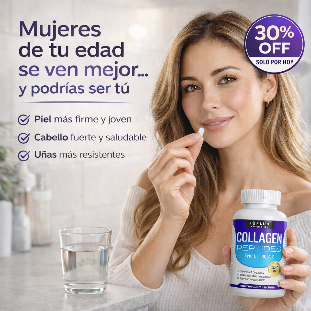 Collagen Peptides 5X™ — Recupera firmeza, apariencia y seguridad desde adentro