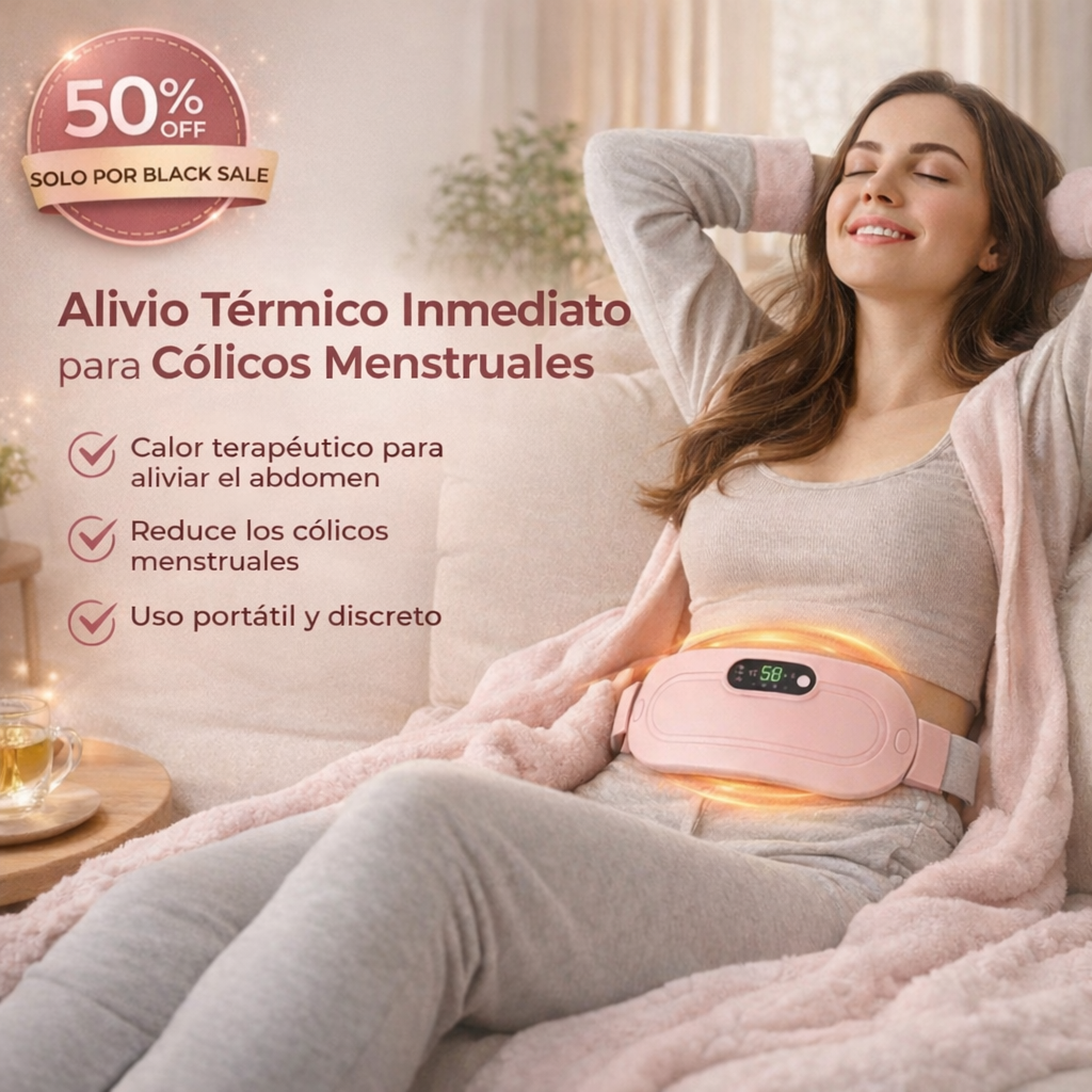 CalmaLuna™ –  El cinturón térmico que alivia el dolor menstrual❤️