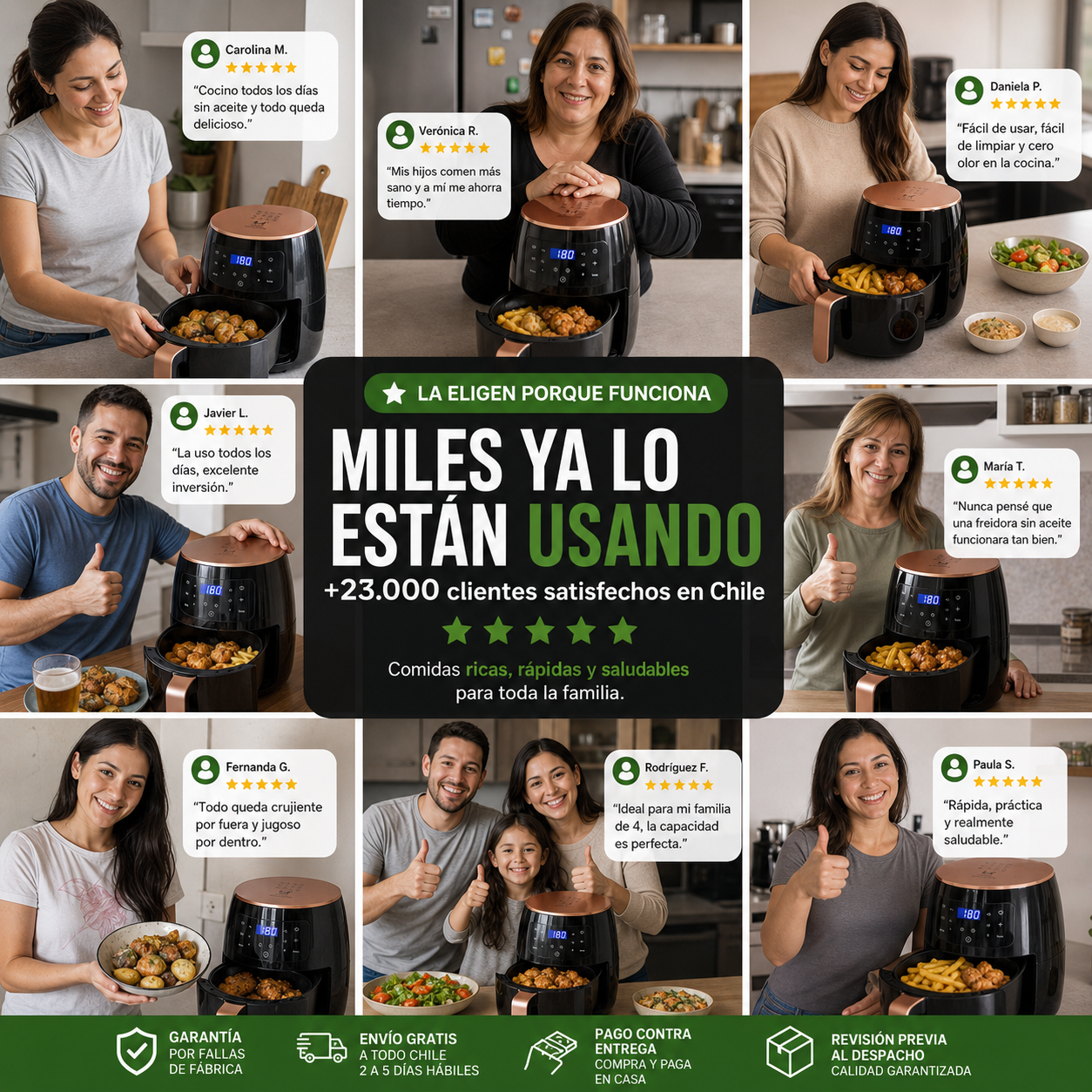 AirCrisp Pro 6L™ – Freidora Inteligente Sin Aceite