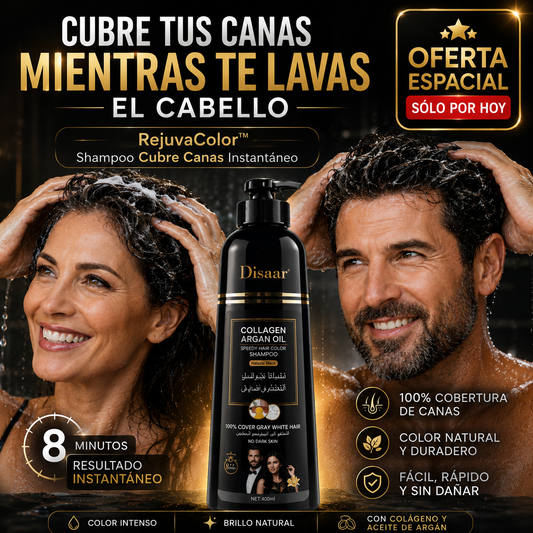RejuvaColor™ Cubre tus canas en minutos SIN peluquería ni tinturas complicadas