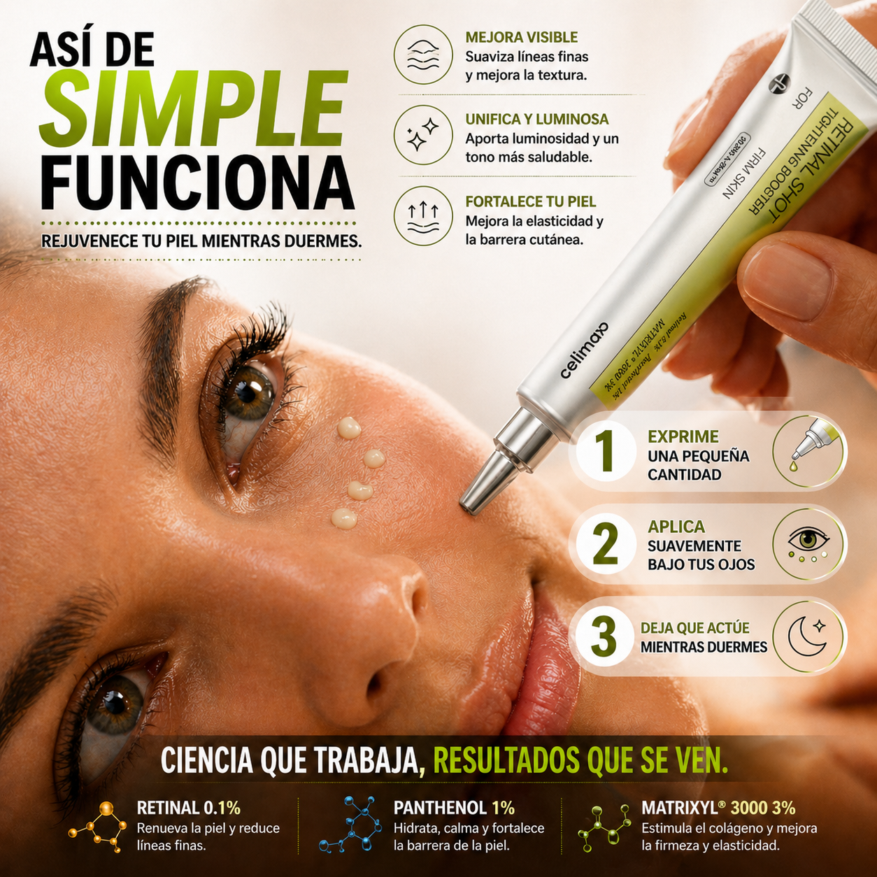 Celimax™ Crema Facial Antiarrugas Retinal