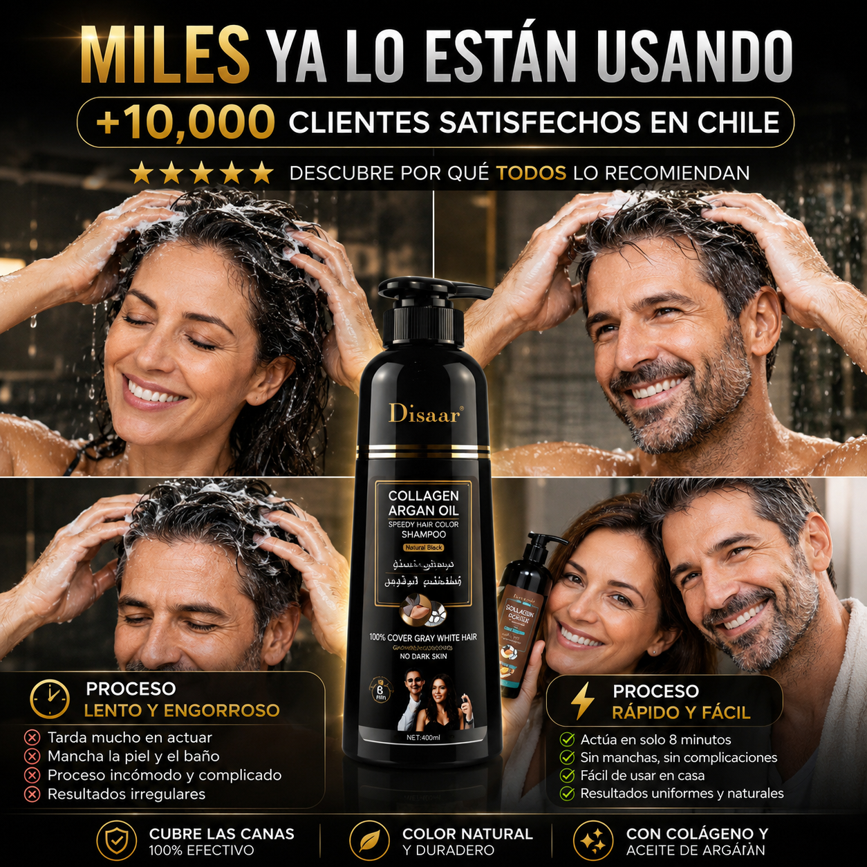 RejuvaColor™ Cubre tus canas en minutos SIN peluquería ni tinturas complicadas