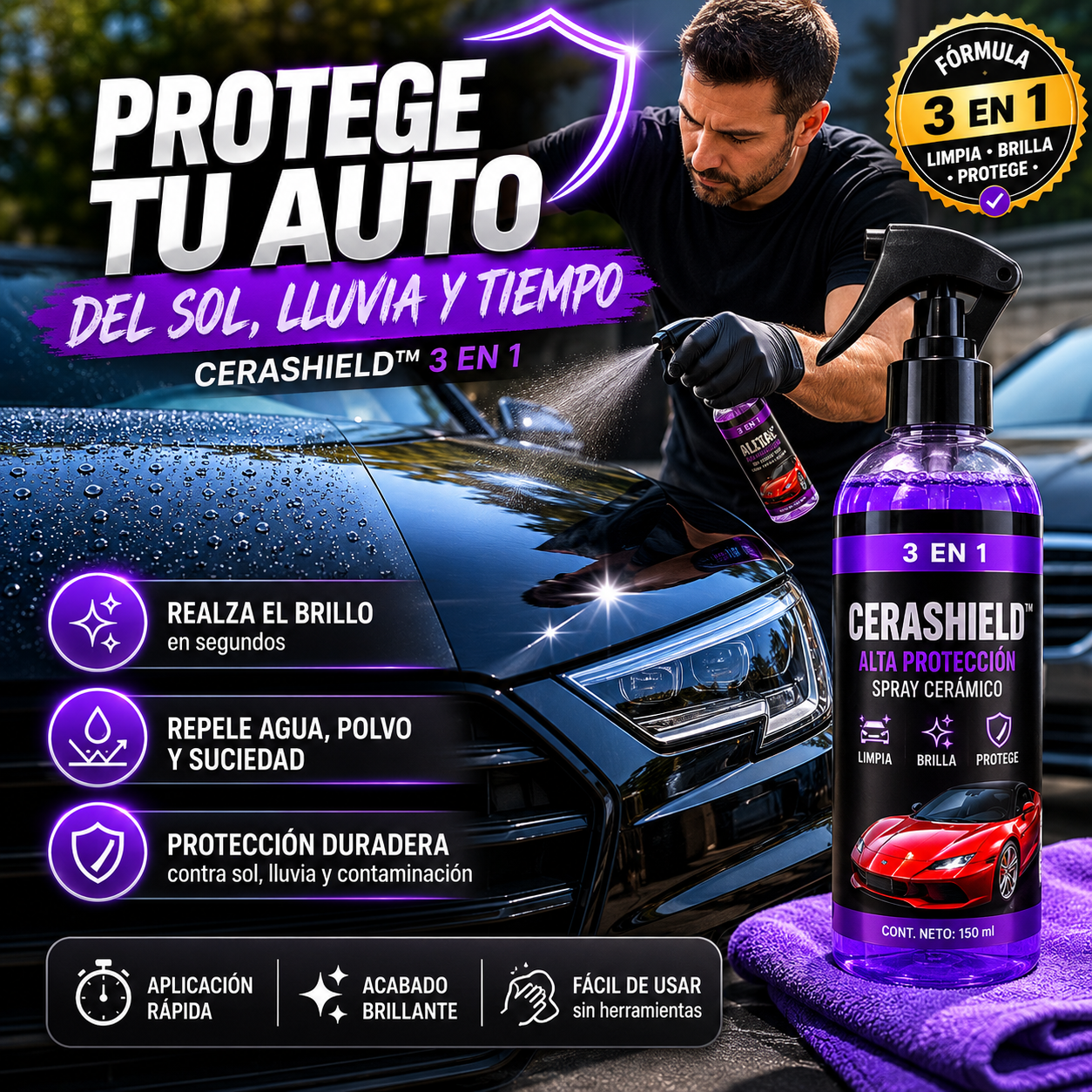 CERASHIELD™ 3 EN 1 - 150 ml