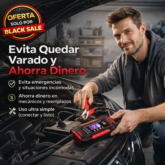 AutoCharge Pro™ – Cargador Inteligente de Batería 12V