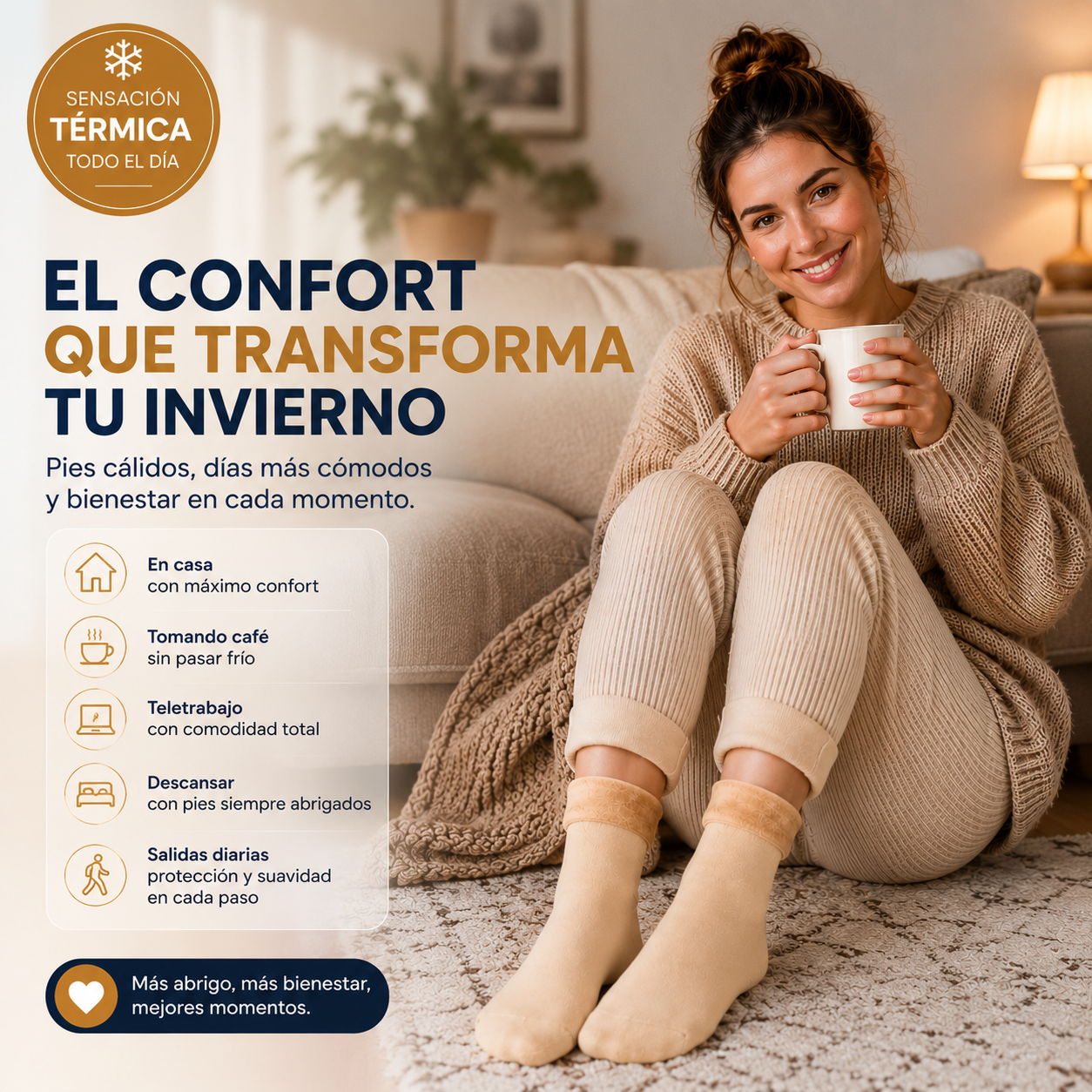 ❄️ ThermoSoft™ Socks Pack Térmico Anti-Frío Invierno