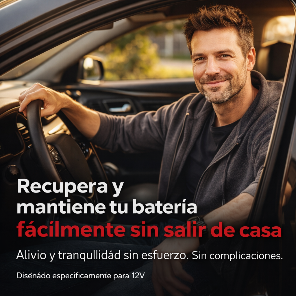 AutoCharge Pro™ – Cargador Inteligente de Batería 12V