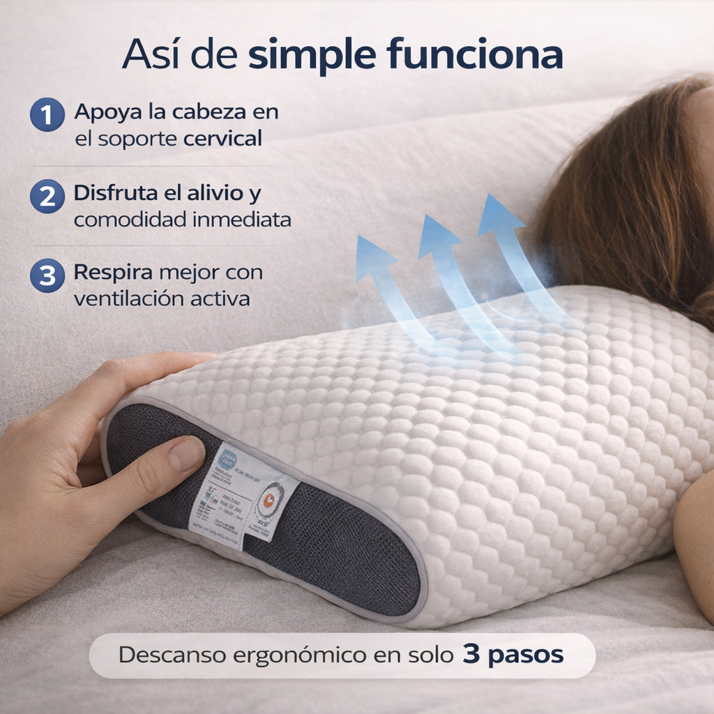 CerviAlign™ Almohada Correctora de Cuello