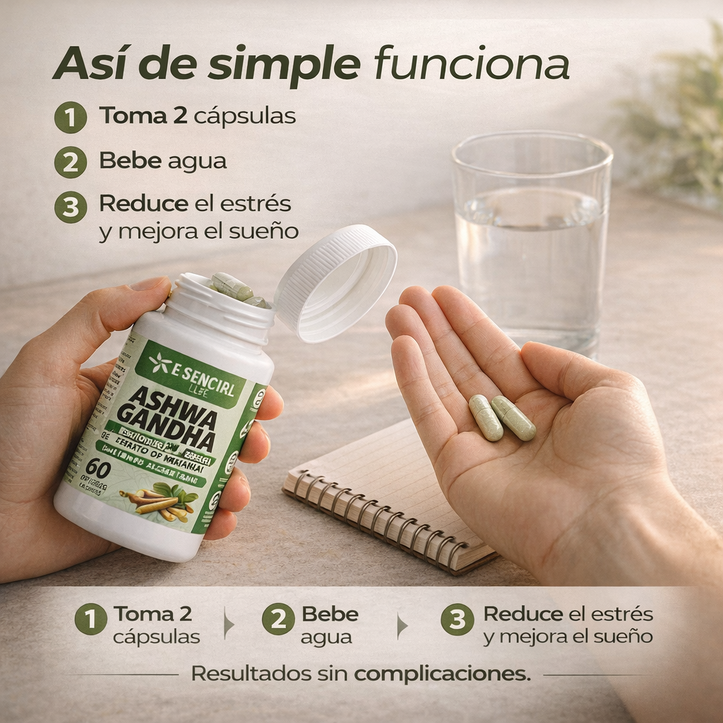 Ashwagandha - Fórmula natural para el equilibrio del estrés diario