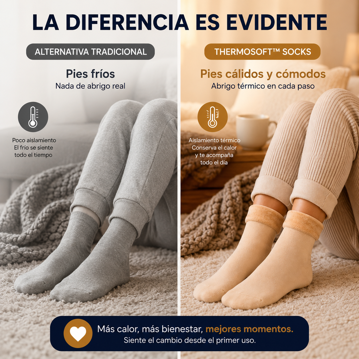 ❄️ ThermoSoft™ Socks Pack Térmico Anti-Frío Invierno