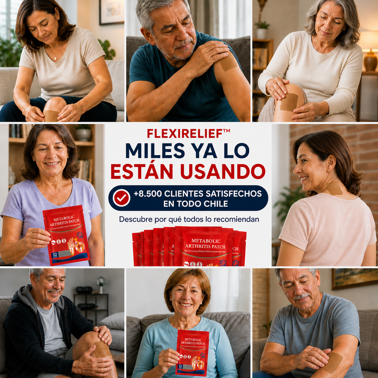 FlexiRelief™ Parches de Alivio Articular