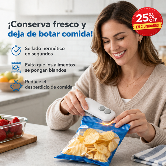SealPro Fresh™ – Sellador Inteligente Portátil