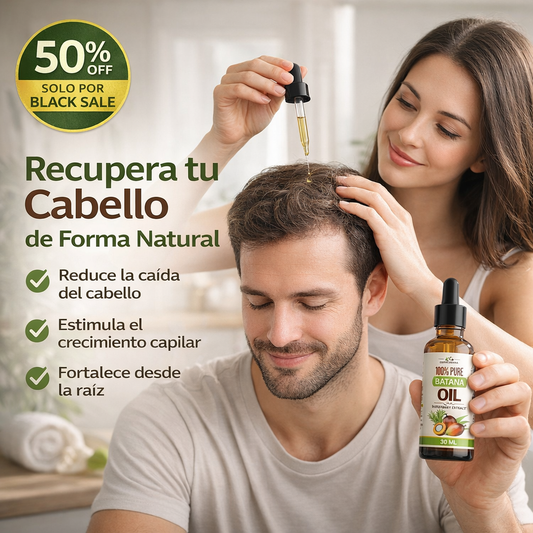 Batana Hair Revival™ – Cabello más abundante y fuerte.