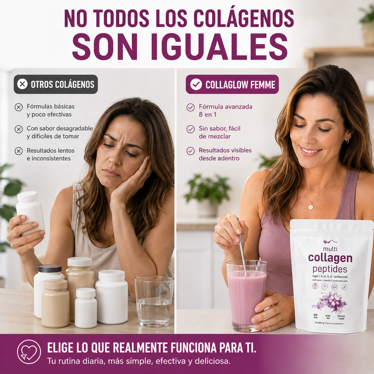 CollaGlow Femme™ - Multi Collagen Beauty Formula