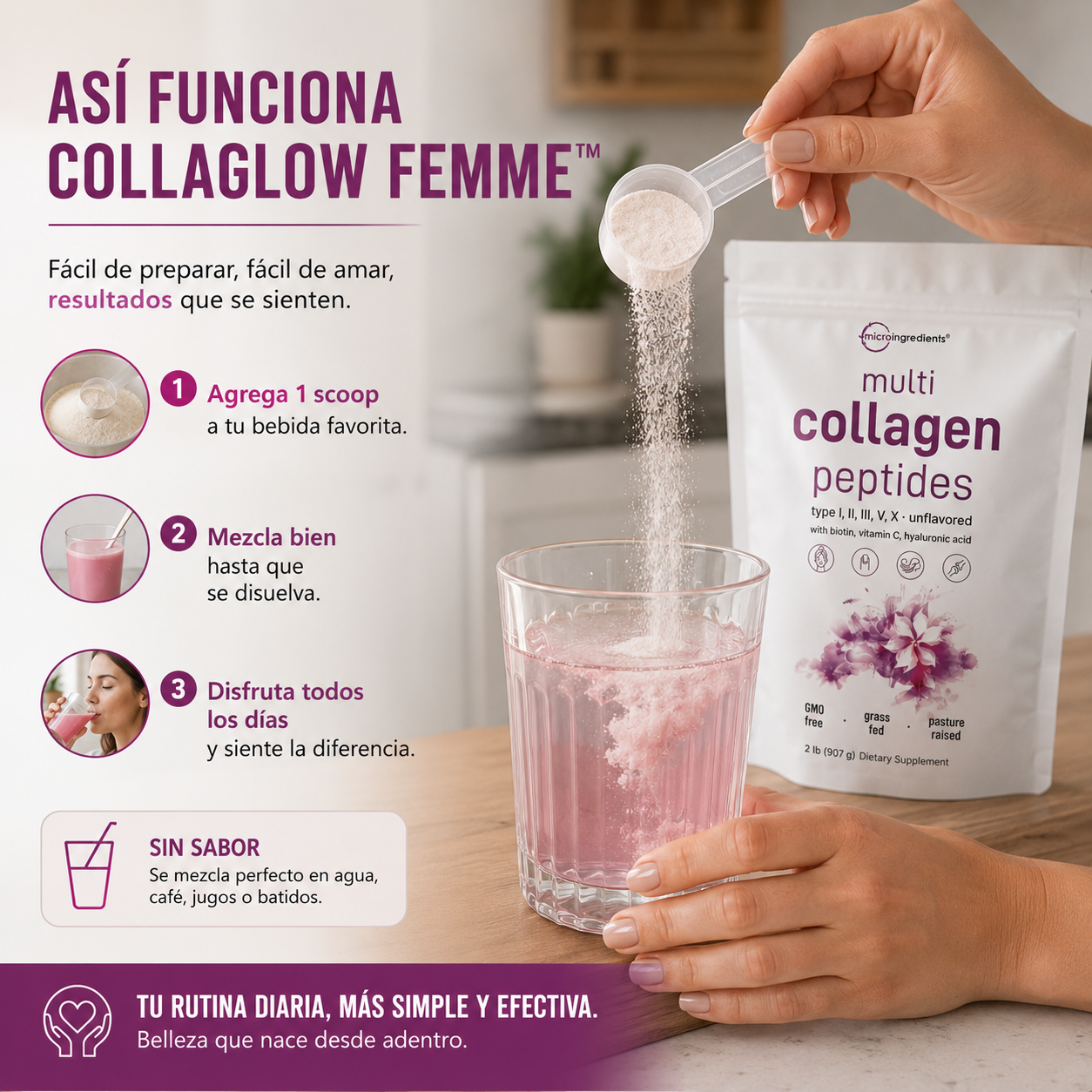 CollaGlow Femme™ - Multi Collagen Beauty Formula
