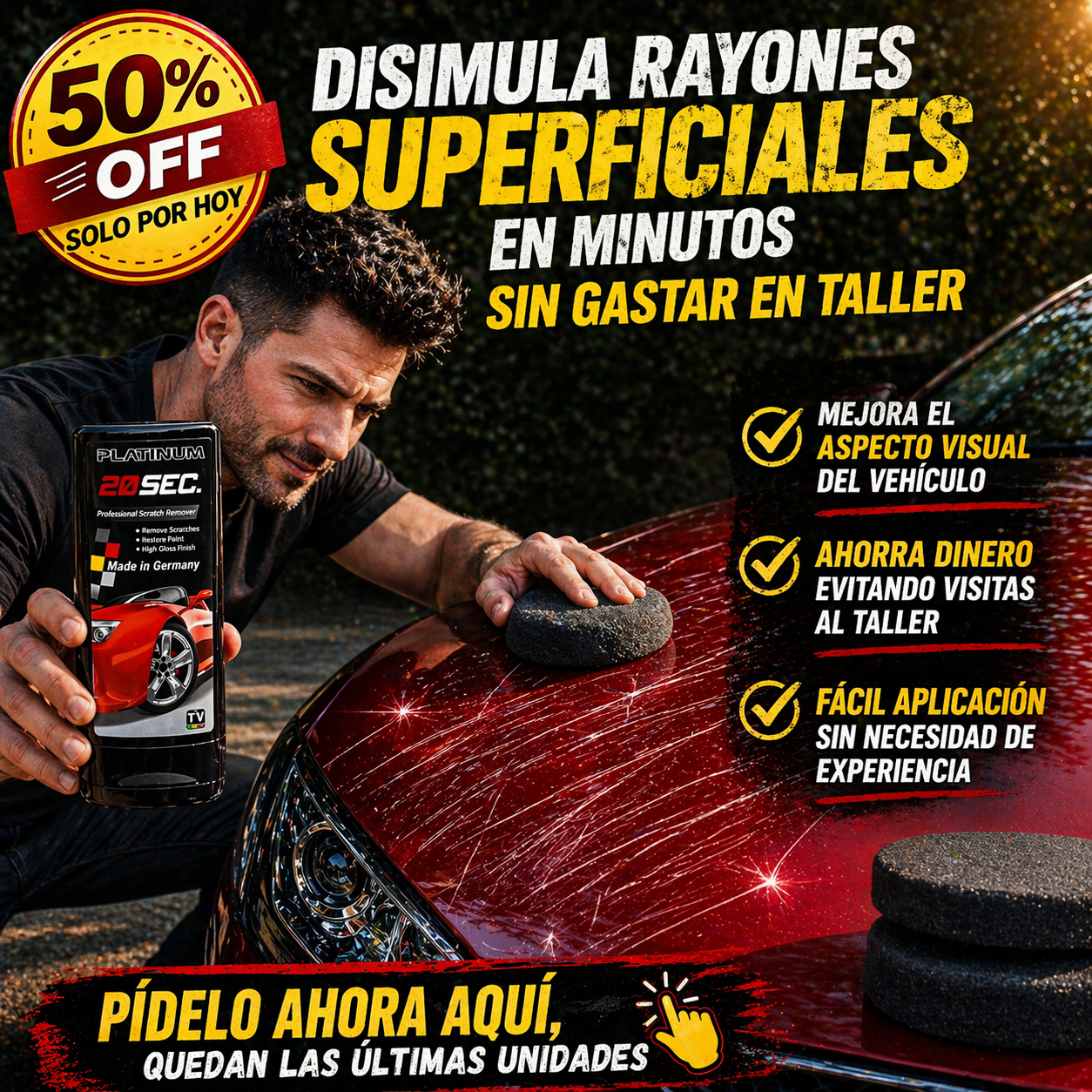 AutoRestore Pro™ – Crema Reparadora de Rayones