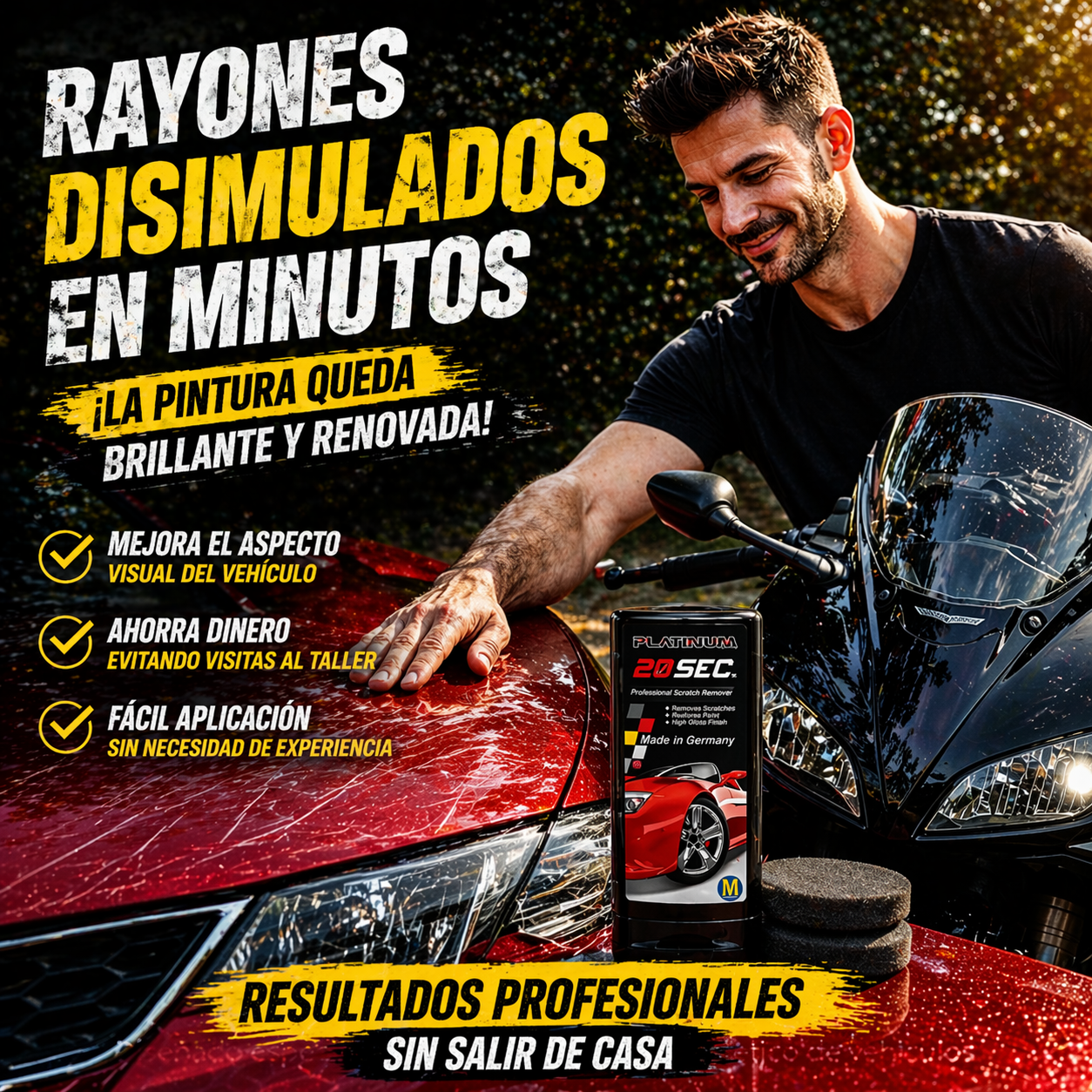 AutoRestore Pro™ – Crema Reparadora de Rayones